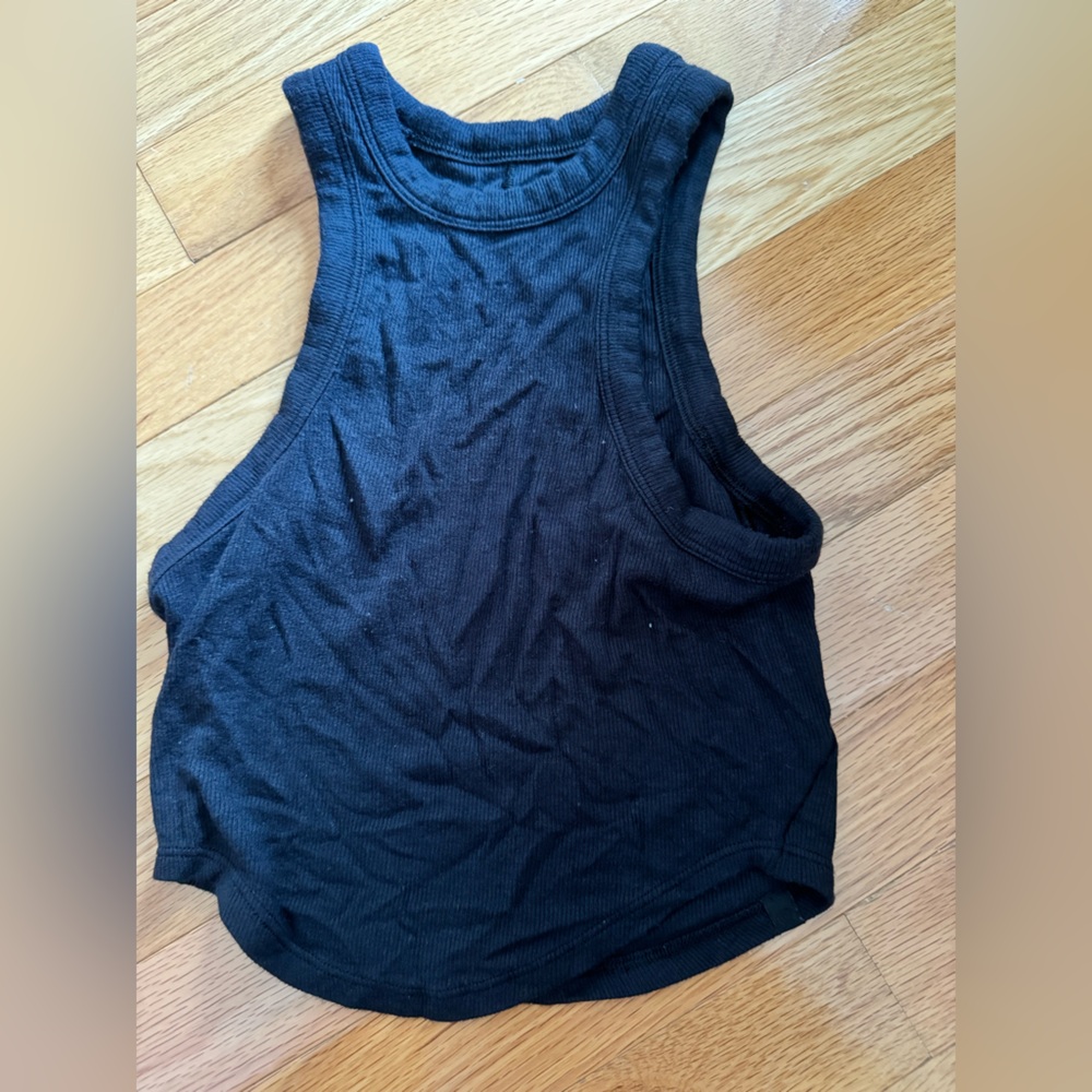 black lululemon tank top size 0